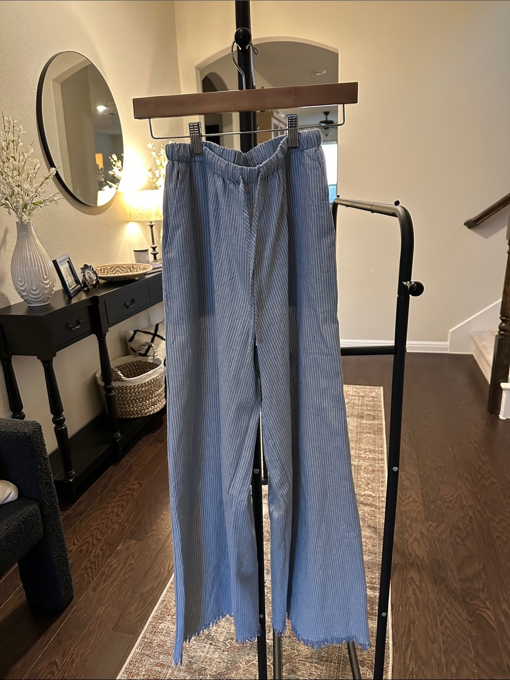 American Threads Cotton-blend Pants